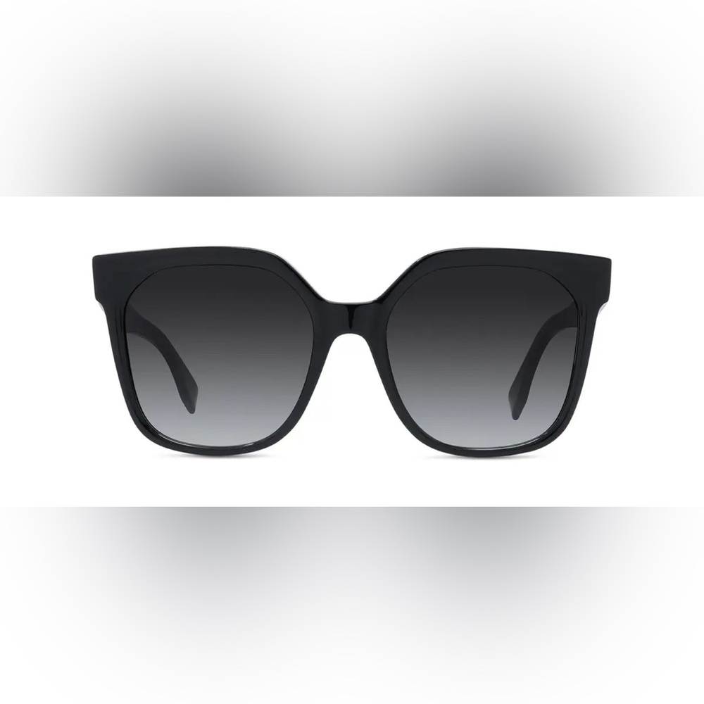 FENDI lettering FE40007i 01B Cat Eye sunglasses